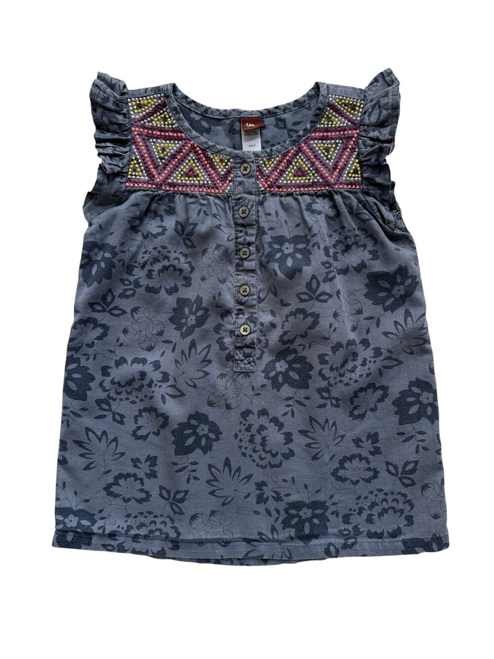 Tea Collection South Africa Mtititi Floral Tunic Size 6